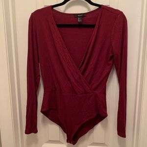 Burgundy Body Suit